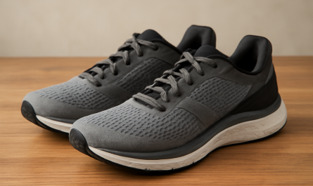paire de sneakers running posée sur table