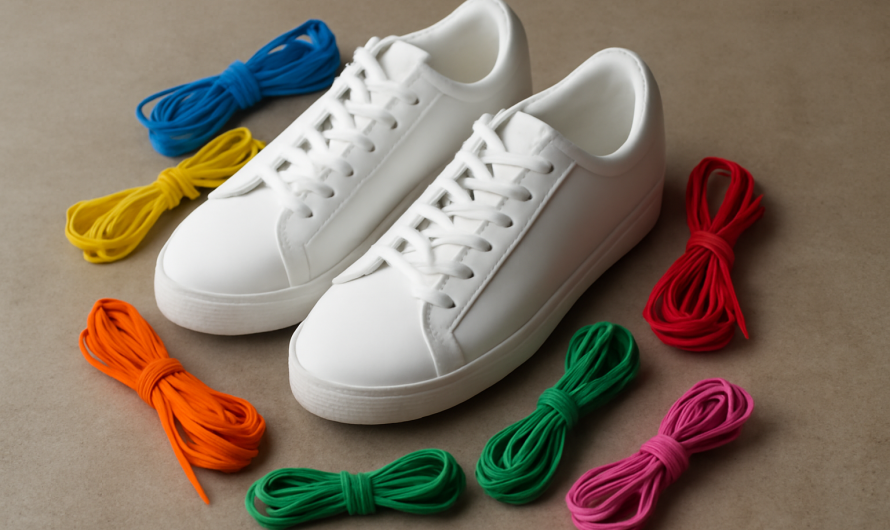 Quelles couleurs de lacets modernisent une paire blanche ?