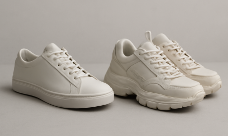 deux paires contrastées minimaliste et chunky côte à côte