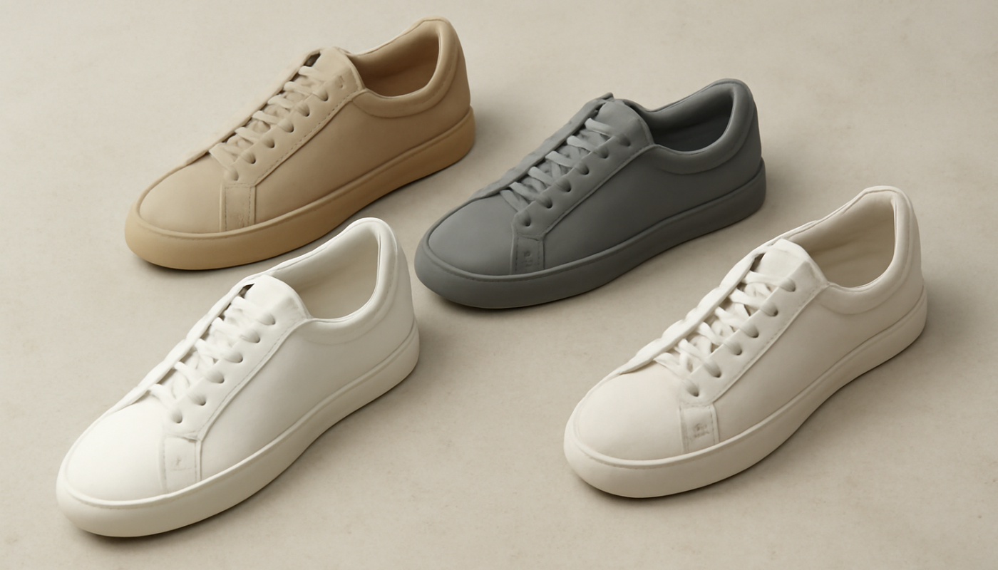 paires de sneakers posées sur sol clair