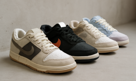 rang de sneakers issues de collaborations exposées
