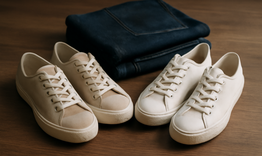 Quelles couleurs de sneakers associer à un jean foncé ?