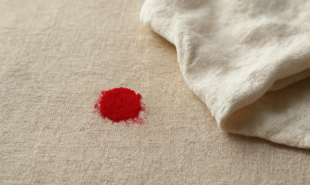 petite tache de peinture sur tissu avec chiffon