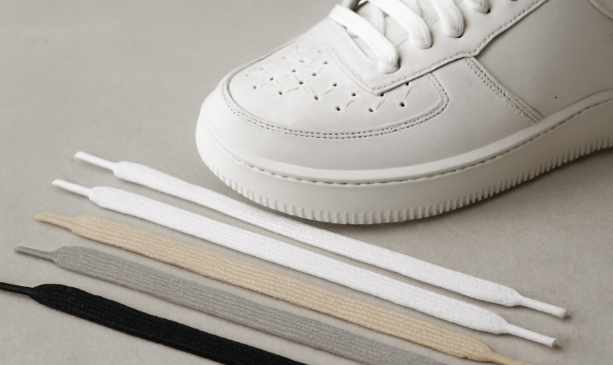 Quel type de lacet modernise le mieux une paire blanche ?